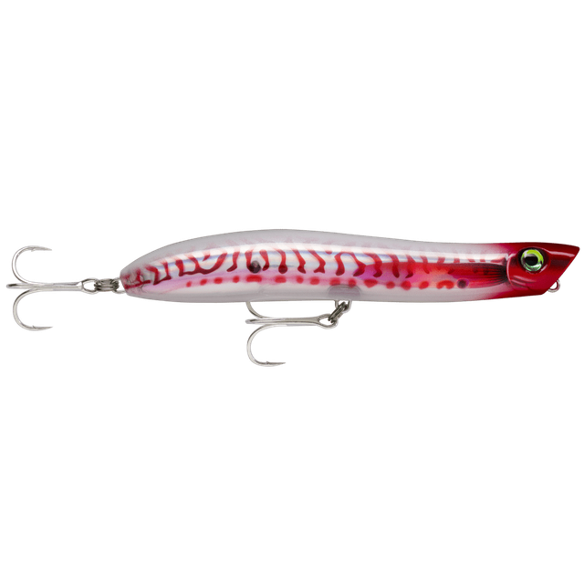 Rapala Max Rap Walk 'N Roll Top Water Hardbait Lures | Popper | 13 Cm | 29 Gm - fishermanshub13 CmHD Red Head UV