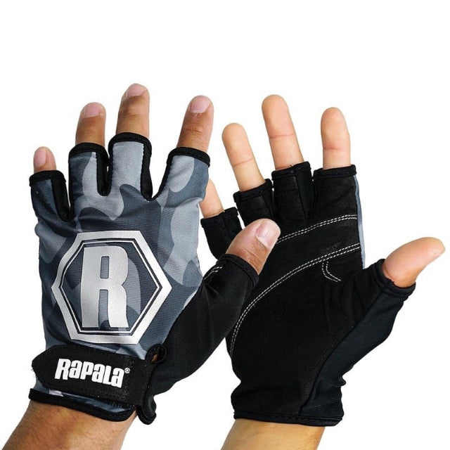 Rapala Tactical Casting Fishing Gloves | Model : RTCG - fishermanshubBlackM/L