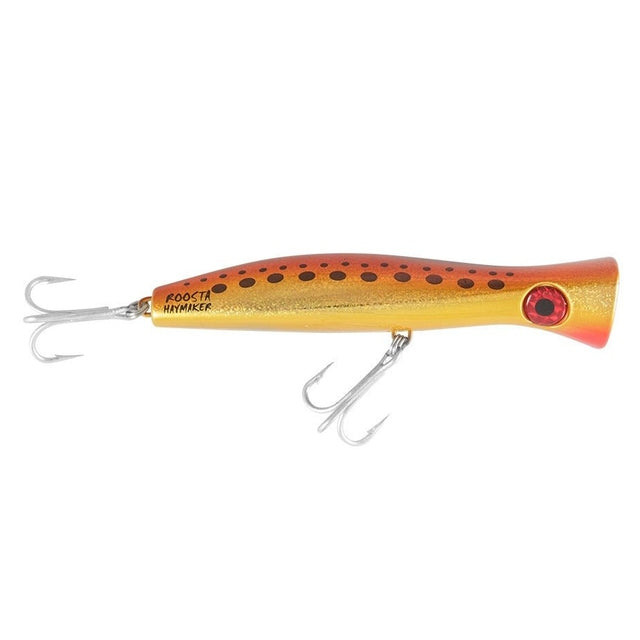 Halco Roosta Popper Hard Bait Topwater Lures | 4.5 Cm | 4 Gm | Floating - fishermanshub4.5 CmPURPLE HAZE