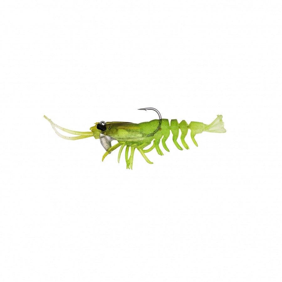 Savage Gear 3D Shrimp Softbait Lures | 3.5 Inch , 5 Inch | 2 Pcs Per Pack | 2 Jigheads Included - fishermanshub5 InchAVACADO