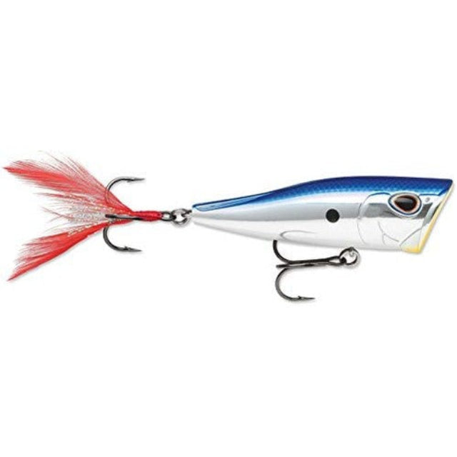 Storm Arashi Rattling Cover Pop Popper | 8 Cm | 14 Gm | Floating - fishermanshub8 CmPRO BLUE CHROME