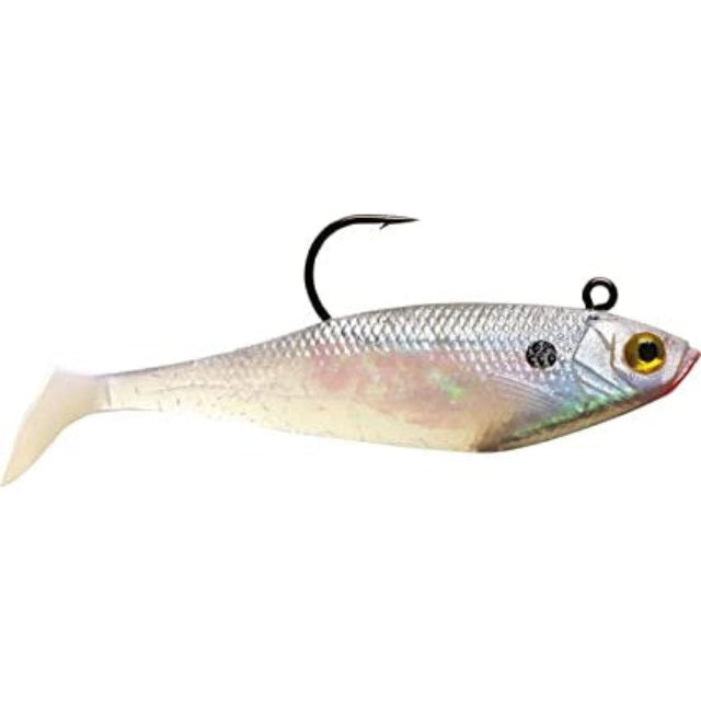 Storm Wildeye Swim Shad Softbait Weighted Lures | 11 Cm / 25 Gm | 13 Cm / 43 Gm| 3 Pcs Per Pack - fishermanshub11 CmPEARL
