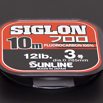 Sunline Siglon 100% Fluorocarbon Leader | 10 Mt / 11 Yd - fishermanshub0.43MM | 15Kg (30Lb)