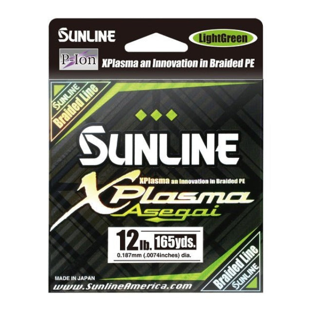 Sunline X Plasma Asegai Braided Fishing Line | 300 Mt / 325 Yd | Dark Green - fishermanshub0.24MM | 9.1Kg (20Lb)Dark Green