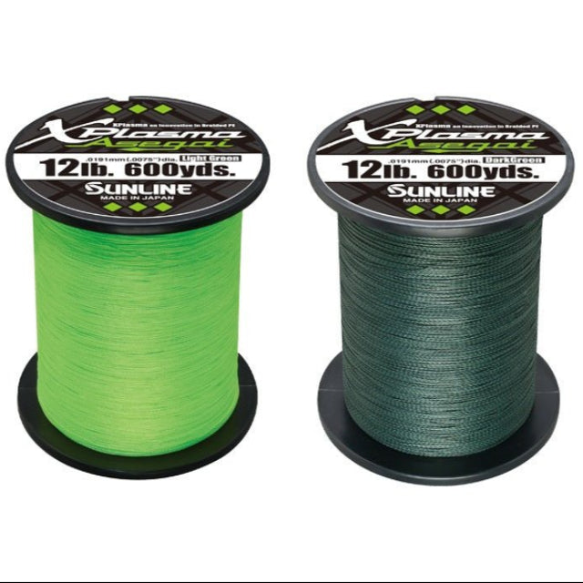 Sunline X Plasma Asegai Braided Fishing Line | 300 Mt / 325 Yd | Dark Green - fishermanshub0.24MM | 9.1Kg (20Lb)Dark Green