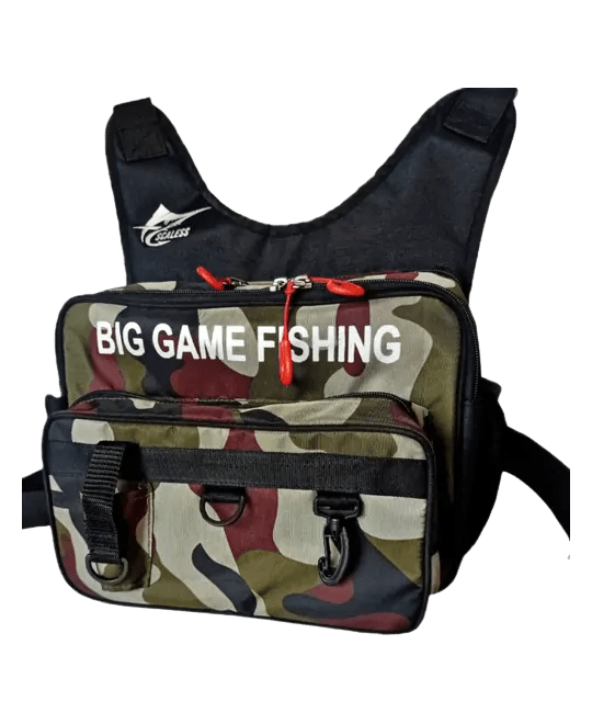 Scaless Big Game Outdoors Fishing and Camping Bag - fishermanshubCamouflage