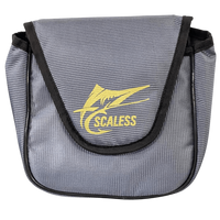Scales Economy Fishing Reel Pouch | Reel Cover - fishermanshubSmallGrey
