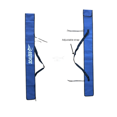 Scaless Fishing Rod Case With Shoulder Strap | 7Ft | 8Ft | 9Ft | 10Ft | - Fishermanshub7FtBlue