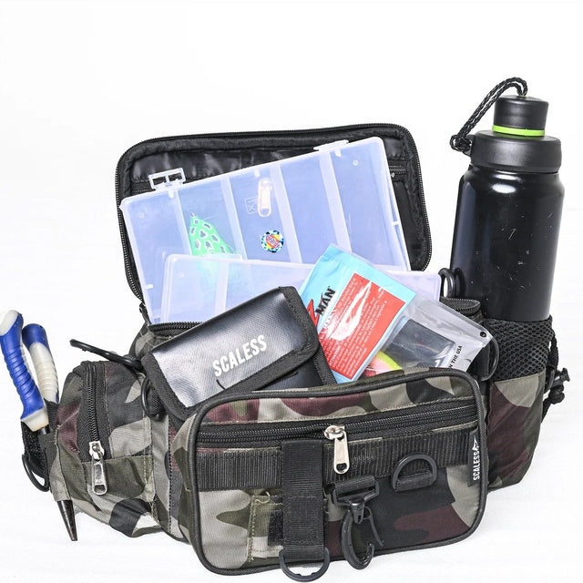Scaless Maxi Big Pouch for Anglers | Campers | Treckers | Outdoors - fishermanshubCamouflage
