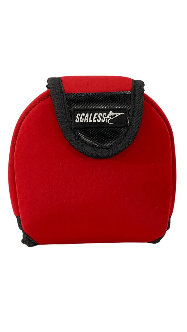 Scaless Wrap Around Baitcasting Reel Pouch | Fishing Reel Cover - fishermanshubSmallRed