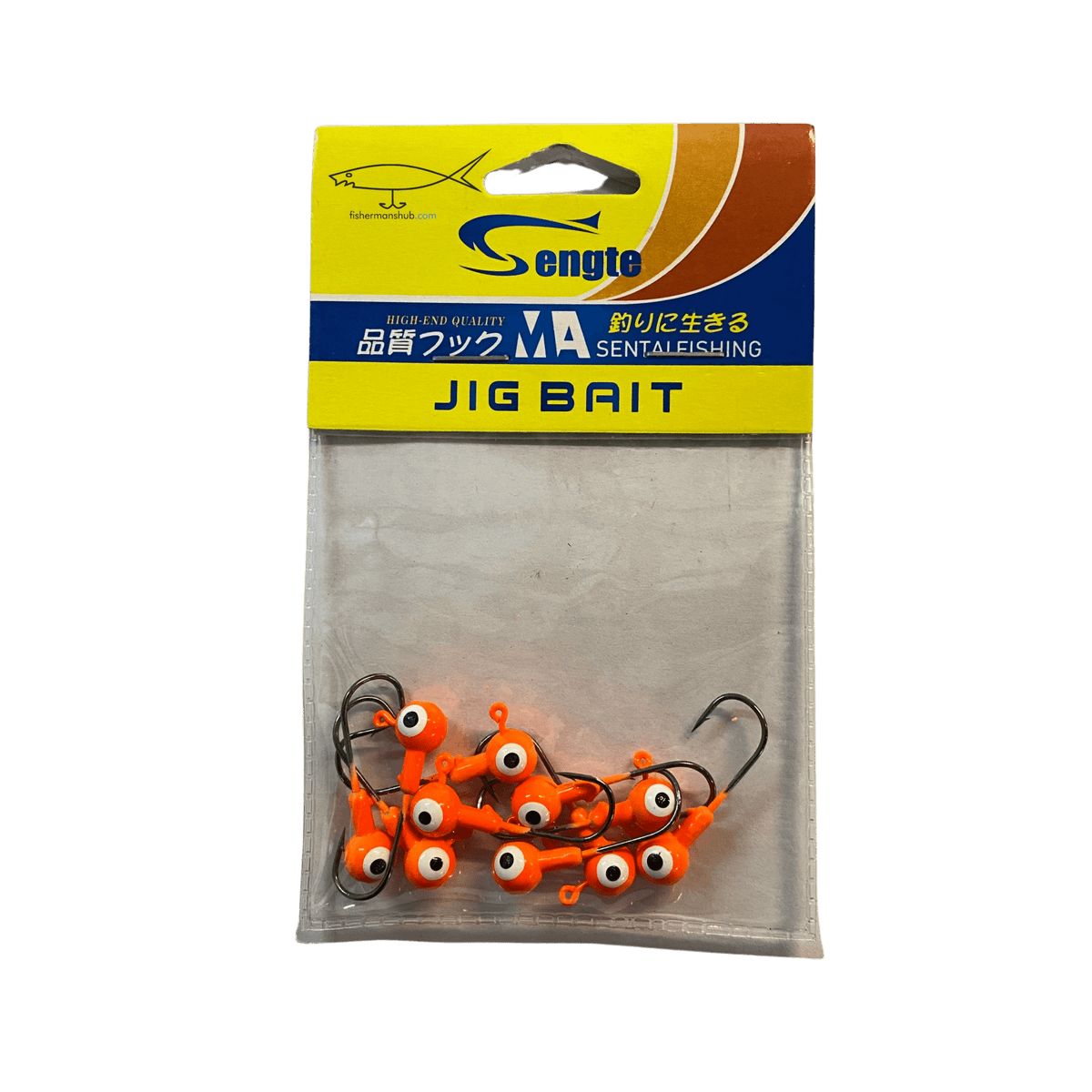 Sengtai Coloured Jig Head For Fishing - Fishermanshub3.5GmOrange