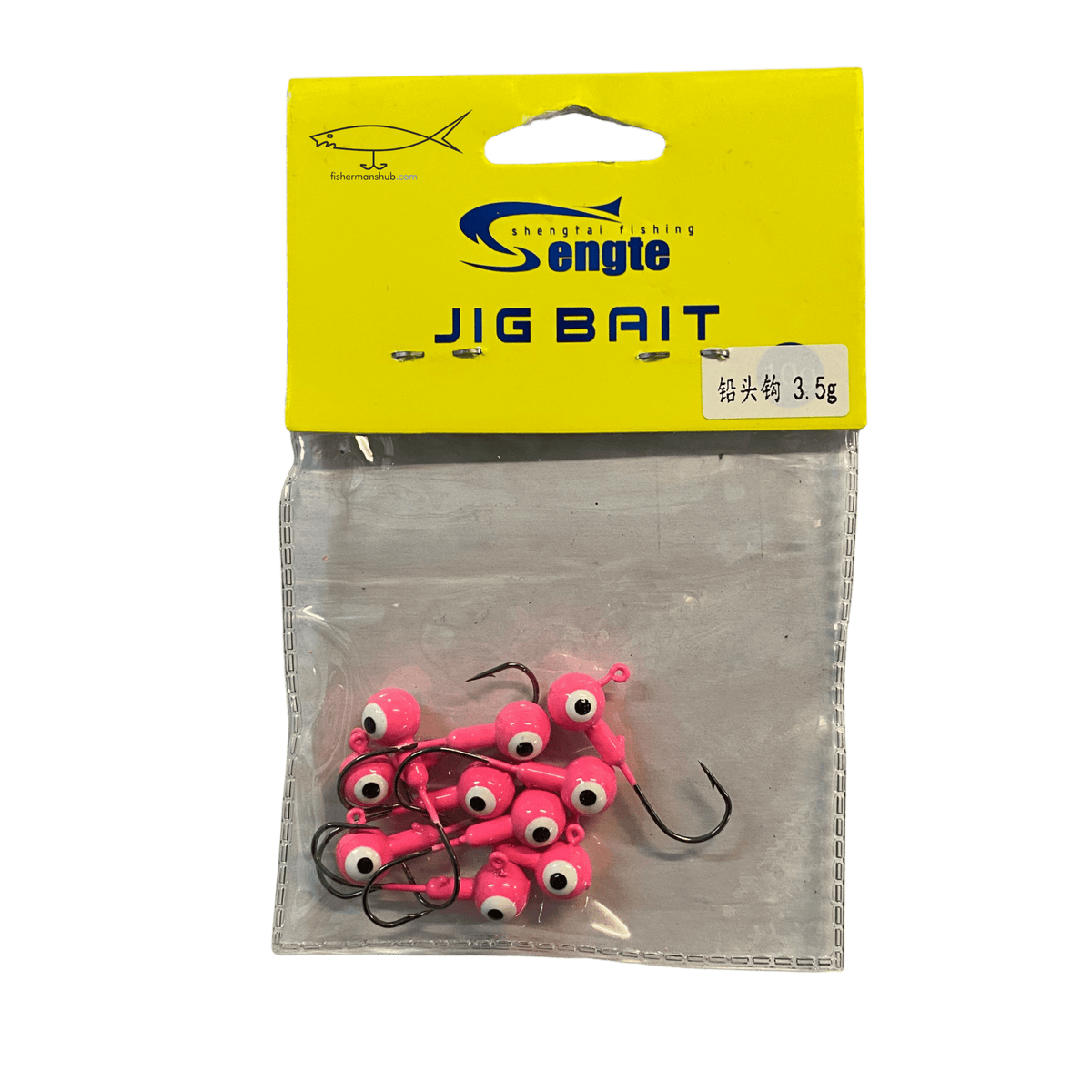 Sengtai Coloured Jig Head For Fishing - Fishermanshub3.5GmPink