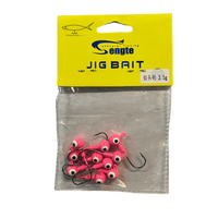 Sengtai Coloured Jig Head For Fishing - Fishermanshub3.5GmPink