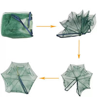 Shrimp Trap Hexagon Net Fishing Bait Trap | 6 Holes | - Fishermanshub60x22Cm