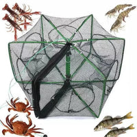 Shrimp Trap Hexagon Net Fishing Bait Trap | 6 Holes | - Fishermanshub60x22Cm
