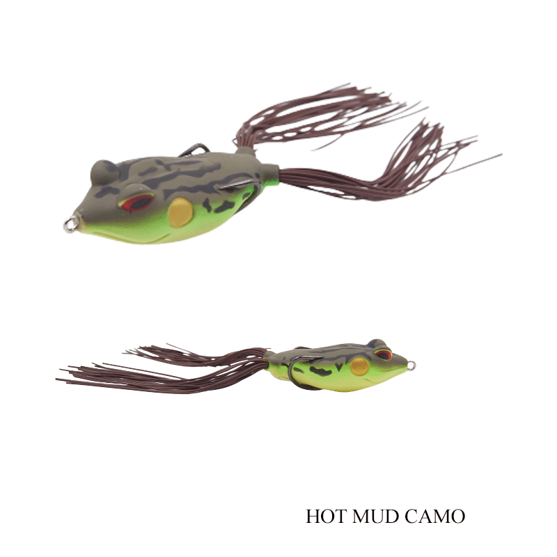 Storm SX-Soft Topwater Bull Frog Lure | 7 Cm | 20 Gm | Floating - fishermanshub7 CmHot Mud Camo