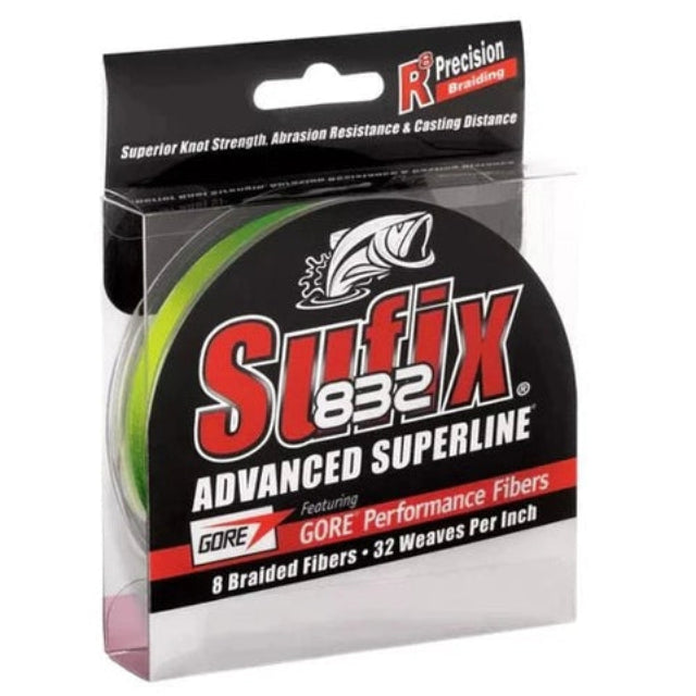 Sufix 832 Advanced Superline Braid | 275 Mt / 300 Yd | Ghost | Low Vis Green - fishermanshub0.23MM | 9.1Kg (20Lb)Ghost