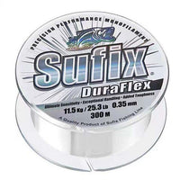 Sufix Duraflex Monofilament Line | 100 Mt | Low-Vis Green | Clear - fishermanshub0.18MM | 3.7Kg (8Lb)Low-Vis Green