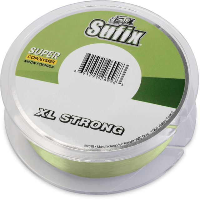 Sufix XL Strong Nylon Monofilament Line | 100 Mt | Smoke Green - fishermanshub0.23MM | 4.4Kg (9.7Lb)