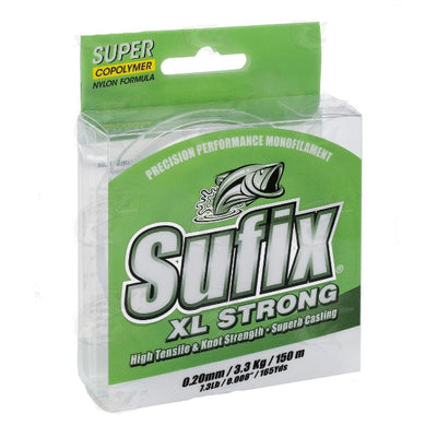 Sufix XL Strong Nylon Monofilament Line | 100 Mt | Smoke Green - fishermanshub0.23MM | 4.4Kg (9.7Lb)