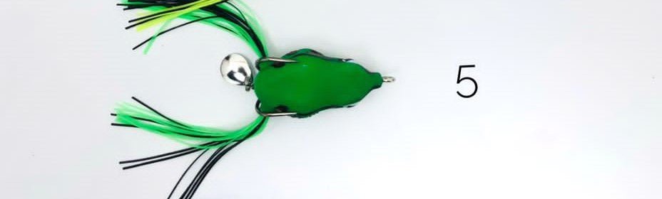 Terry Garo Frog Topwater Lure With Spinner | 5 Cm | 11 Gm - fishermanshub5 Cm#5