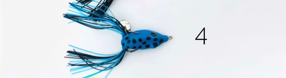 Terry Mini Frog Topwater Lure With Spinner | 4 Cm | 6 Gm | - fishermanshub4 Cm#4