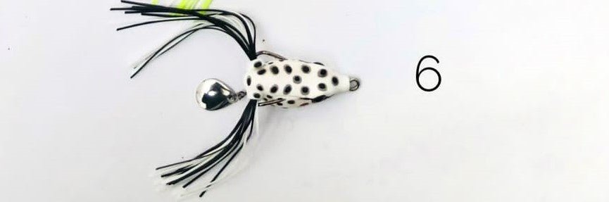 Terry Mini Frog Topwater Lure With Spinner | 4 Cm | 6 Gm | - fishermanshub4 Cm#6