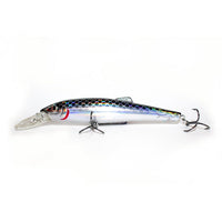 Uzzo Mako Hardbait Lures | 13 Cm | 25.5 Gm | Floating - fishermanshubSILVER MULLET