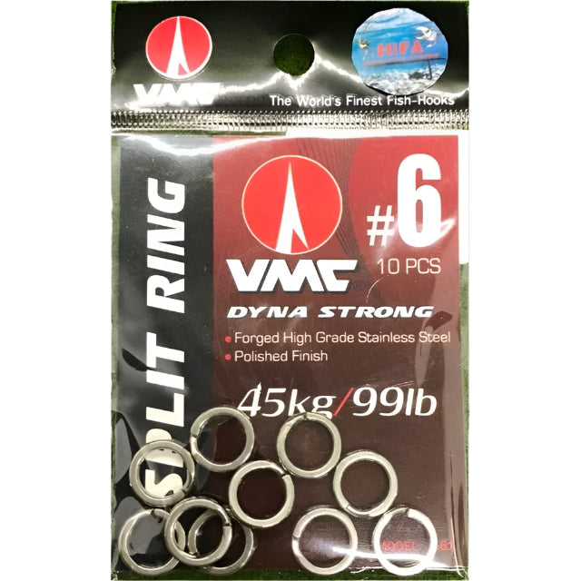 VMC Dyna Strong Split Rings | 10 Pcs Per Pack – Fishermanshub