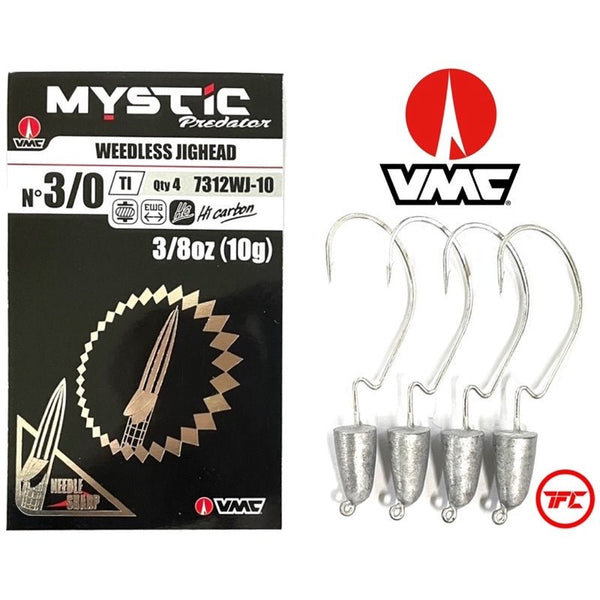 VMC Mystic Predator Weedless Jighead Hooks 7312WJ