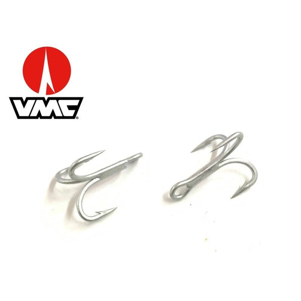 VMC 9650TR Tin Red Treble Hooks Size 8 Jagged Tooth Tackle