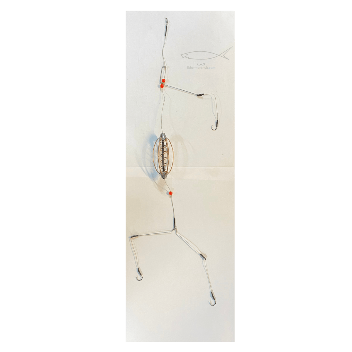 Wire Cage Fish Feeder With Hooks | Carp Fishing | - Fishermanshub25Gm