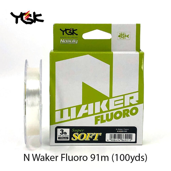 YGK Nasuly N-Walker Fluorocarbon Line | 100 Yd / 91.4 Mt | Clear - fishermanshub0.37MM | 9Kg (20Lb)Clear