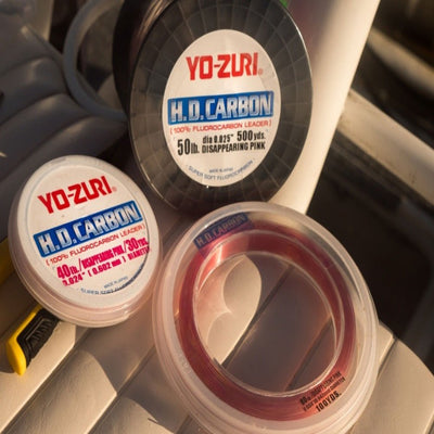 Yo-Zuri H.D. Carbon Fluorocarbon Leaders | 27.4 Mt / 30 Yd | Clear - fishermanshub0.48MM | 13.6Kg (30Lb)Clear