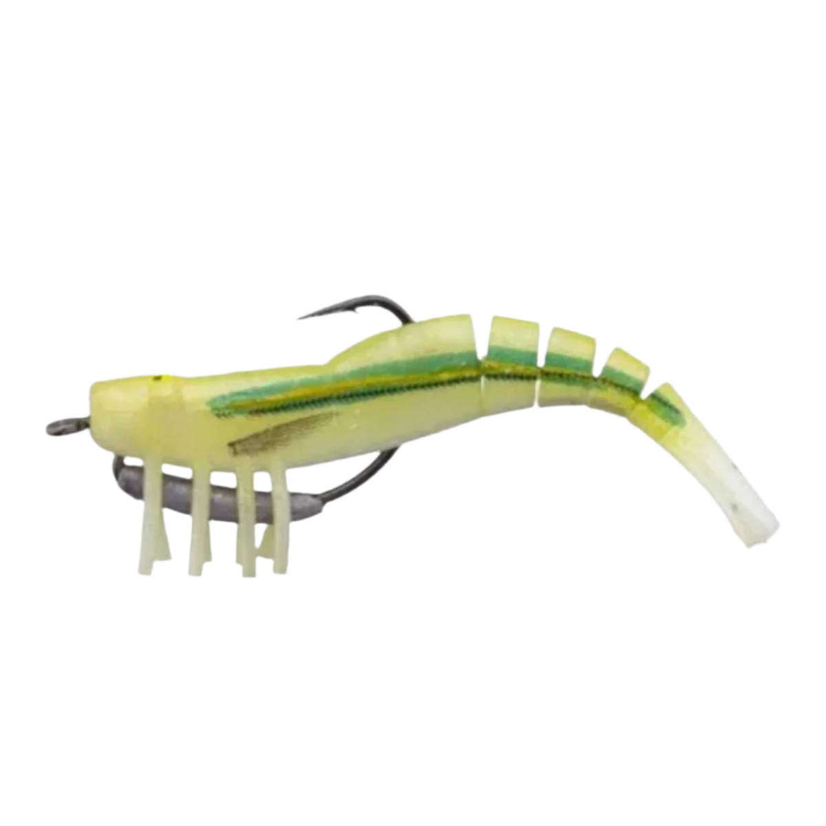 Zerek Live Shrimp Soft Plastic Baits | Size: 3.5 Inch , 9 Cm | 7 Gm - fishermanshub3.5 InchBANANA PRAWN