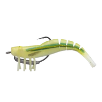 Zerek Live Shrimp Soft Plastic Baits | Size: 3.5 Inch , 9 Cm | 7 Gm - fishermanshub3.5 InchBANANA PRAWN