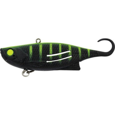 Zerek Weedless Fish Trap Soft Lure | 9.5 Cm, 18 Gm | - Fishermanshub9.5 CmGreen Sunset UV