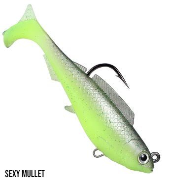 ZMan HerculeZ Pre Rigged Weighted Soft Plastic Swimbaits | 4 Inch | 1 Pc Per Pack - fishermanshub4 InchSexy Mullet
