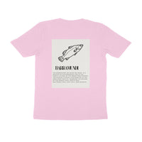 ஆண்கள் அங்கிலிங் டீ-ஷர்ட்ஸ் | பேராமண்டி - முன் & பின் விளக்கம் | சுற்று மை | குறுக்கு உடைய | 2 பக்க அச்சு |