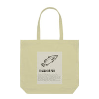 Barramundi Asian Sea Bass Tote Bags For Anglers - FishermanshubHalf WhiteWith Zipper