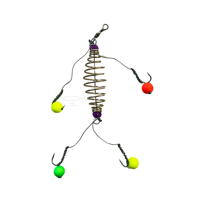 Fish Feeder Rig With Popup Hooks | Carp Fishing | - Fishermanshub4 Hooks 4 Popup Without Weight