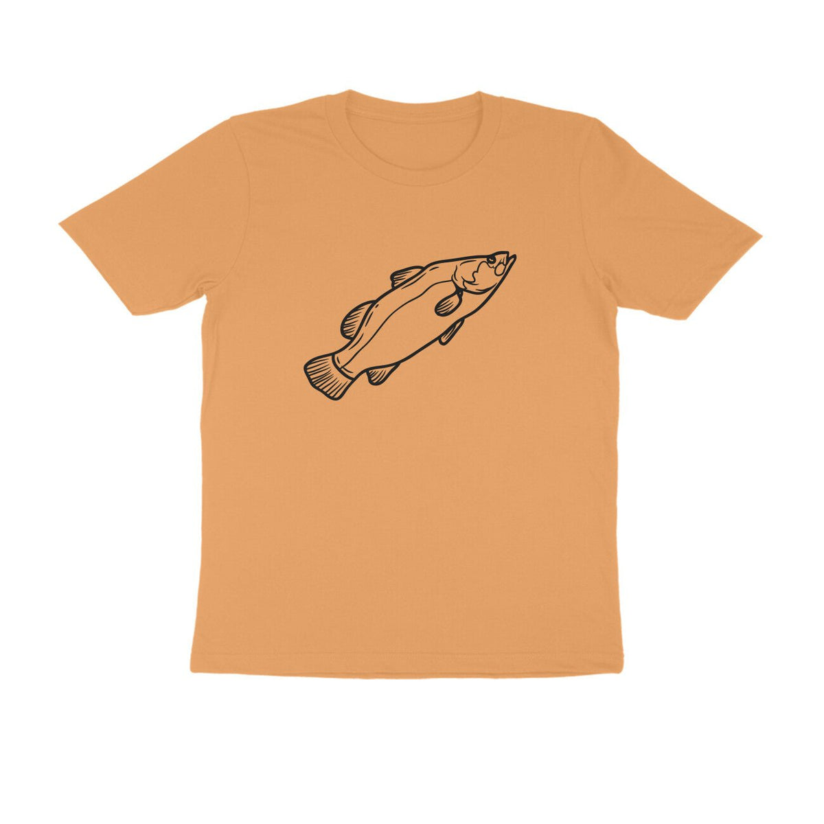 ஆண்கள் ஆங்லிங் டி-ஷர்ட்கள் - கிளாசிக் பார்ராமுண்டி - வட்ட கழுத்து | குறுகிய உடல்சீவல்