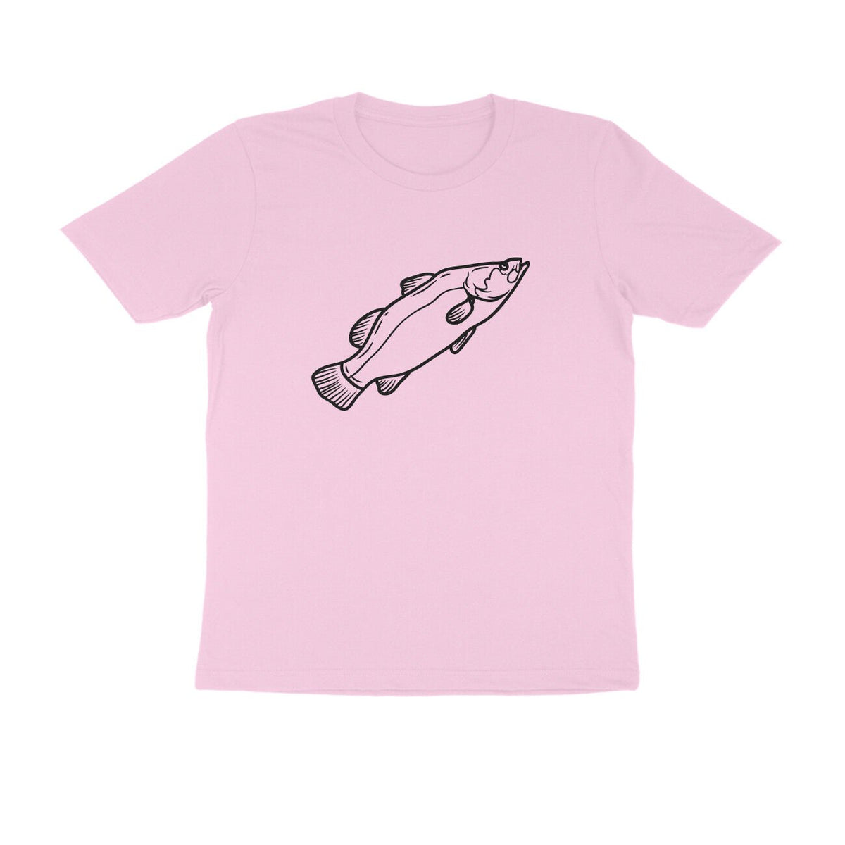 ஆண்கள் ஆங்லிங் டி-ஷர்ட்கள் - கிளாசிக் பார்ராமுண்டி - வட்ட கழுத்து | குறுகிய உடல்சீவல்