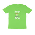Men's Angling T-Shirts - Born To Fish - Round Neck | Short Sleeves