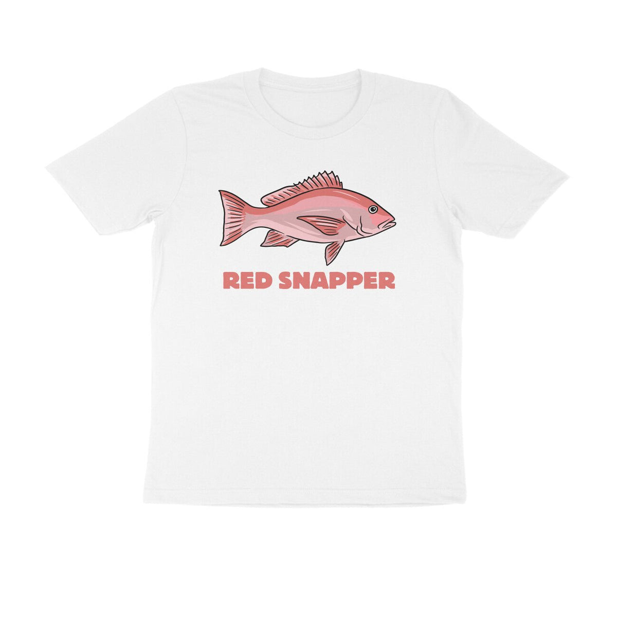 Men's Angling T-Shirts - Red Snapper | Round Neck | Short Sleeves