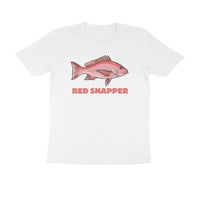 Men's Angling T-Shirts - Red Snapper | Round Neck | Short Sleeves