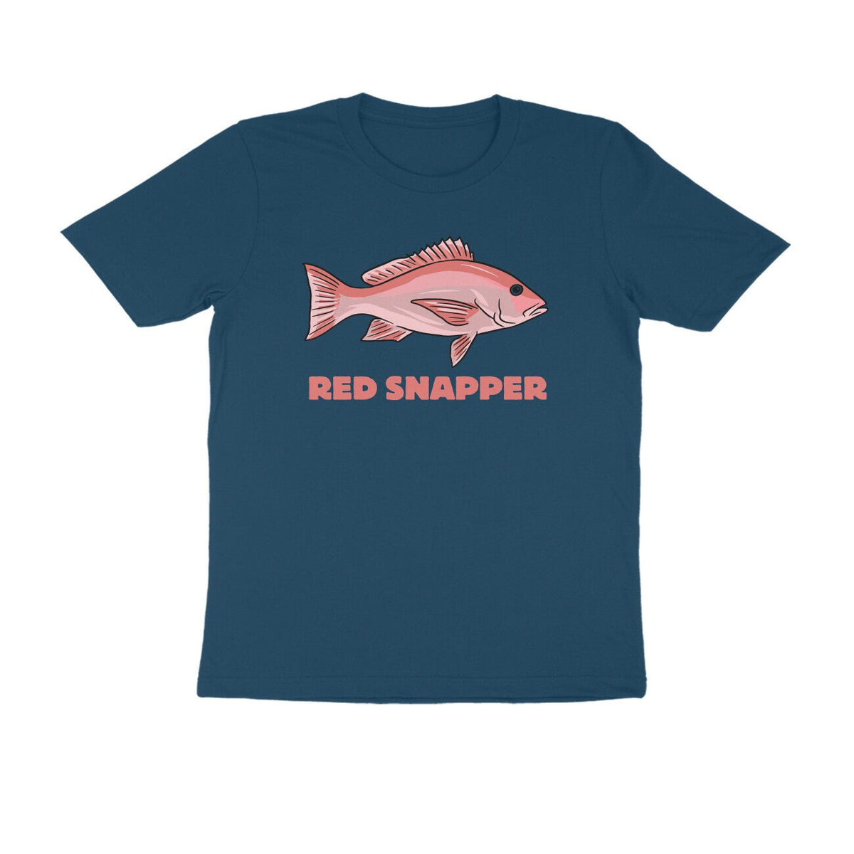Men's Angling T-Shirts - Red Snapper | Round Neck | Short Sleeves