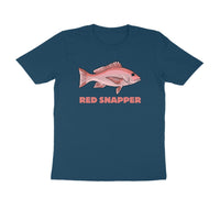Men's Angling T-Shirts - Red Snapper | Round Neck | Short Sleeves