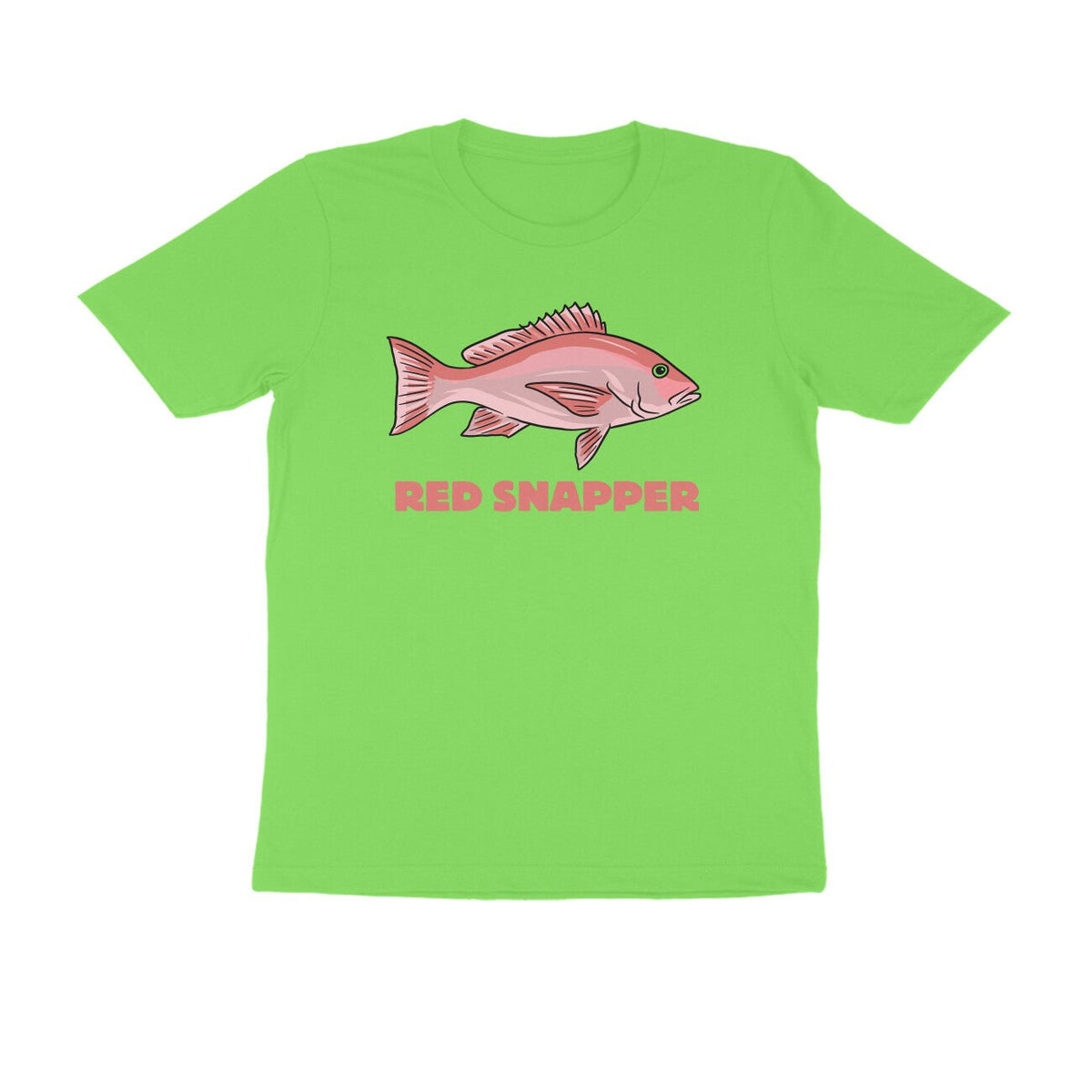 Men's Angling T-Shirts - Red Snapper | Round Neck | Short Sleeves