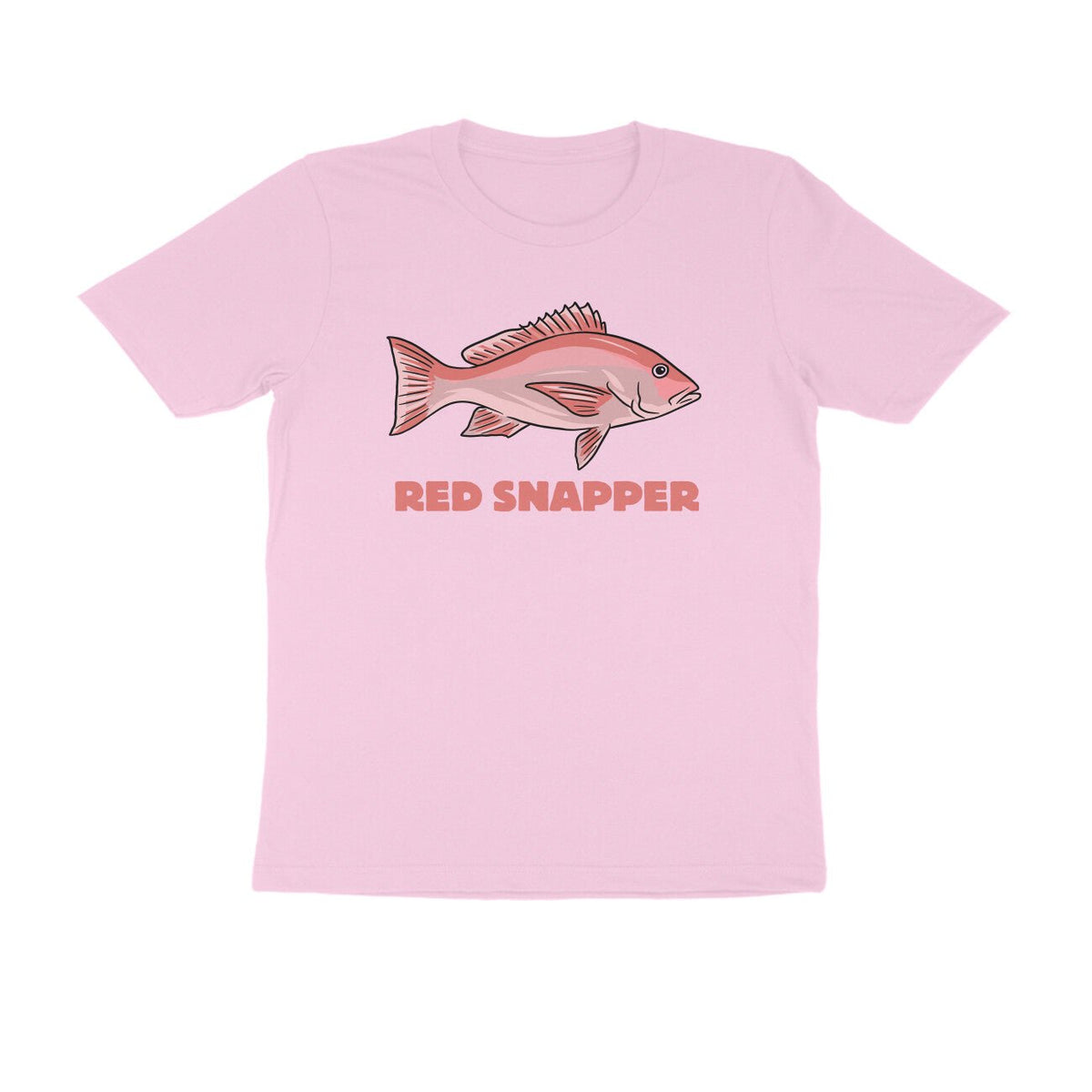 Men's Angling T-Shirts - Red Snapper | Round Neck | Short Sleeves